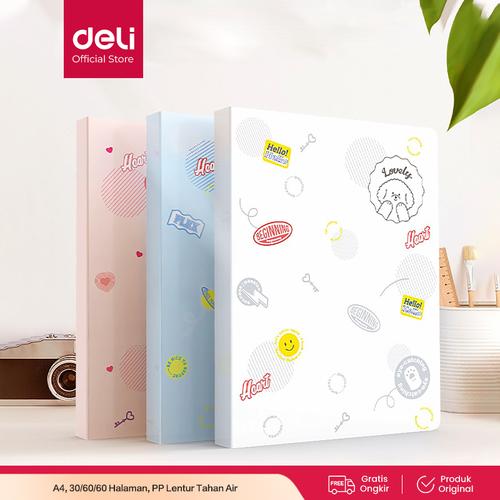[EZO.7001045] Deli Display Book / Map Dokumen A4 Warna Pastel 30/60/80 Halaman 7267X