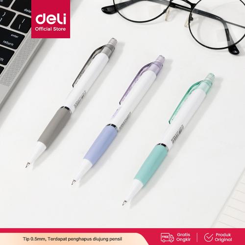 [EZO.7001104] Deli Propelling Pencil Pensil Cetek / Pensil Mekanik Tip 0.5 mm S327