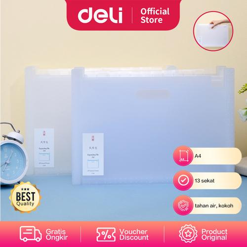 [EZO.7002528] File Folder Document Bag Tas Dokumen File A4 isi 13 sekat 72580