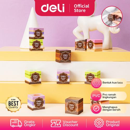 [EZO.7001109] Deli Multi-flavor cake eraser design penghapus kue EH302
