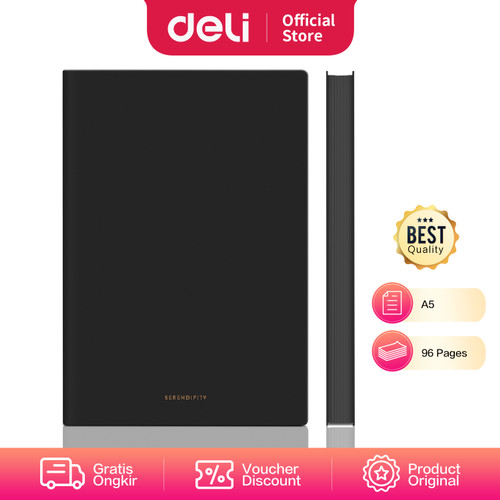 [EZO.7001096] Deli Notebook Buku Catatan A5 96Lembar Warna Pastel High Quality 2228X