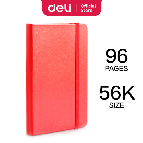 [EZO.7001097] Deli High Quality Notebook Bahan Cover Kulit 96 Lembar Ukuran 56K 3314