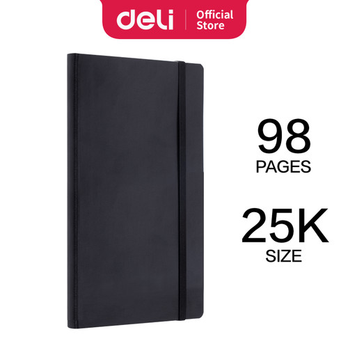 [EZO.7002521] Deli High Quality Notebook Bahan Kulit 96 Lembar Ukuran 25K 3347