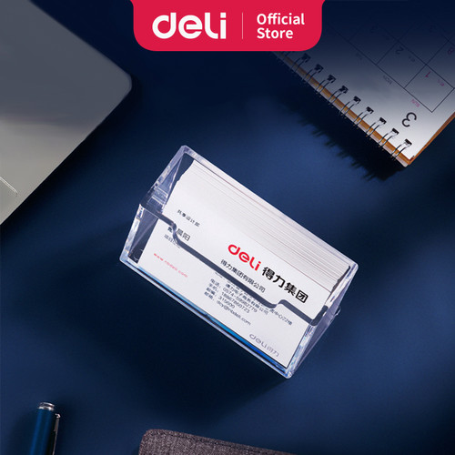 [EZO.7002541] Deli Business Card Holder Tempat Kartu Ukuran 90 x 55 mm 7623
