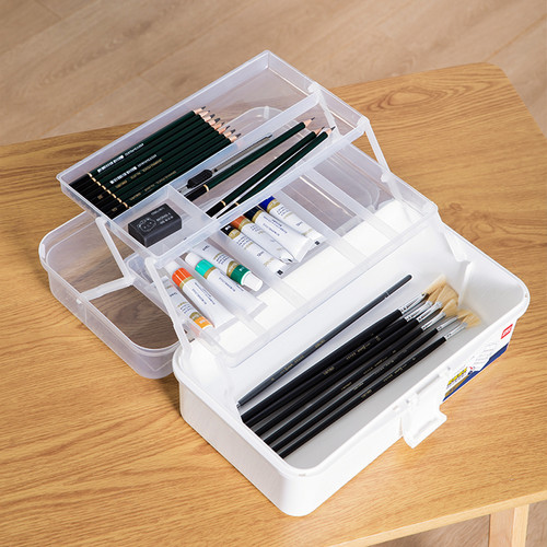 [EZO.7001150] Deli Large Art Toolbox Kotak Peralatan Seni 6802 68303