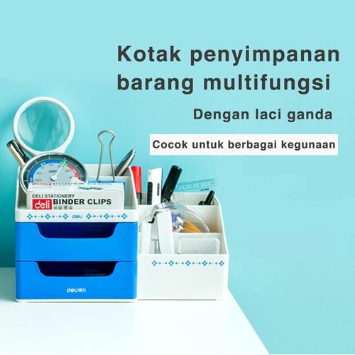 [EZO.7002543] Deli Desk Organizer Business Style Laci Kotak Penyimpanan Barang 8900