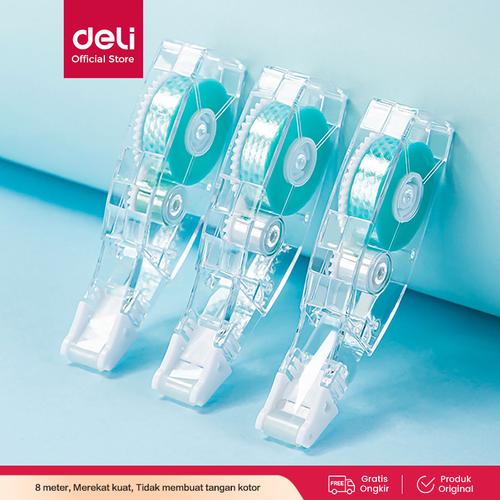 [EZO.7002549] Deli Lem Roll / Perekat Roll Adhasive roller & reffil EA49011/EA49112