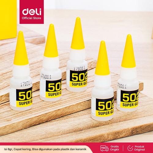 [EZO.7001160] Deli Super Glue Lem super 8g menempel dan merekat kuat 7144