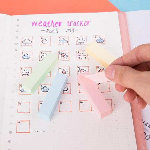 [EZO.7001132] Deli Index Tabs Pembatas Buku Soft Color 4x100 Lembar EA11002/EA10902