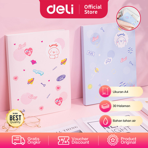 [EZO.7001169] Deli Display Book / map file A4 30 Halaman PP shell 72493