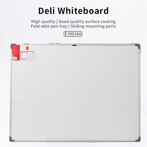 [EZO.7001143] Deli Whiteboard Papan Tulis Putih 900×1200mm 36IN×48IN E39034A