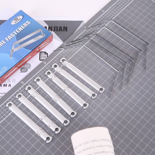 [EZO.7002568] Deli Paper Fasteners Alat Pengikat Kertas ukuran 80mm 2 lubang E5549