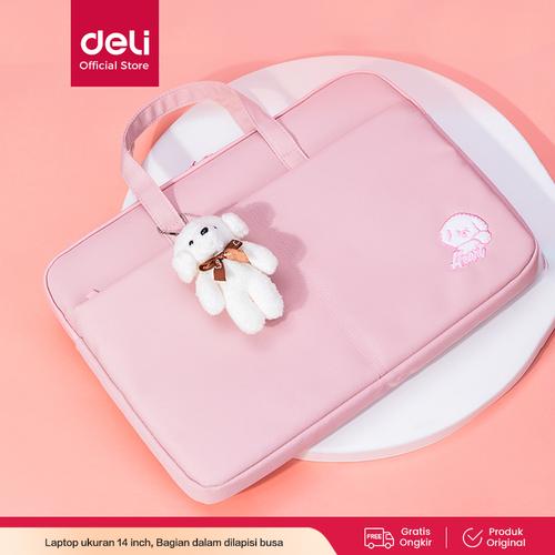 [EZO.7001173] Deli Koper Terylene tas laptop ukuran 14inch 3756
