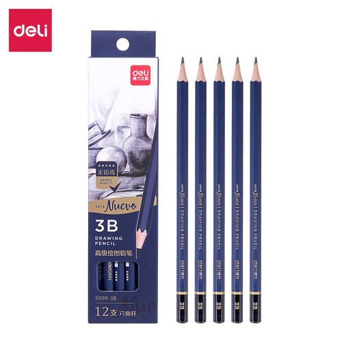 [EZO.7001149] Deli Drawing Pencil Pensil Gambar 2B-HB 12pcs/BOX S999
