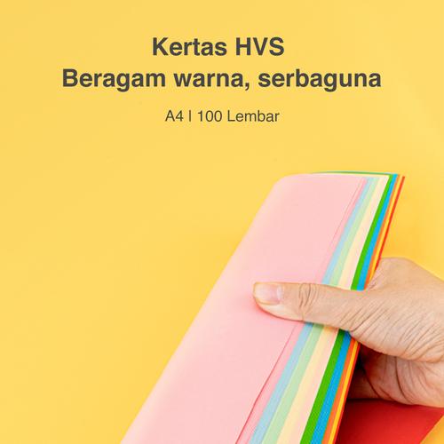 [EZO.7002606] Deli Kertas Copy Berwarna A4 210*297mm 100Halaman/PACK 9 Warna 7788