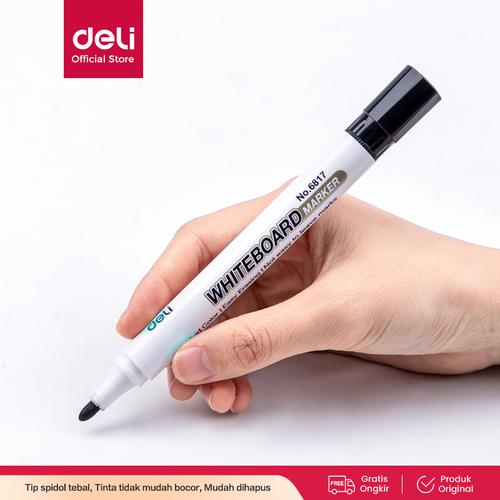 [EZO.7001180] Deli Spidol Kering 10pcs/box Mudah dihapus dan Mudah Dipakai 6817