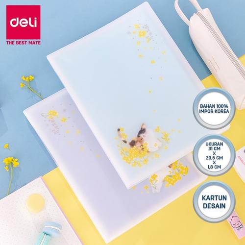 [EZO.7002634] Deli Display Book Ukuran A4 isi 30pocket untuk keperluan sekolah 72607