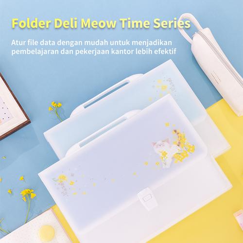 [EZO.7002636] Deli Expanding File Plastik untuk kebutuhan sekolah pelajar 72579