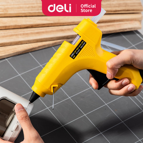 [EZO.7001200] Deli Gun Lem Tembak warna kuning daya listrik 60 watt EA50161