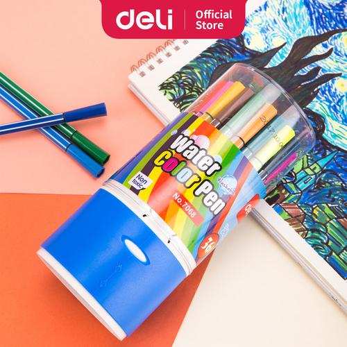 [EZO.7002617] Deli felt Pen Lembut,36 Warna ,Mudah Dibersihkan Dengan Air 70686