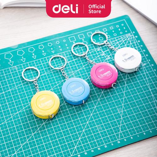 [EZO.7002642] Deli Meteran Mini Plastik bahan pita fiberglass tidak mudah kerut 8214