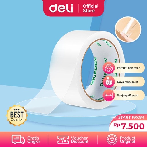 [EZO.7002621] Deli Isolasi / Lakban Bening 45mm x 60 yard x 48 Micron 30901