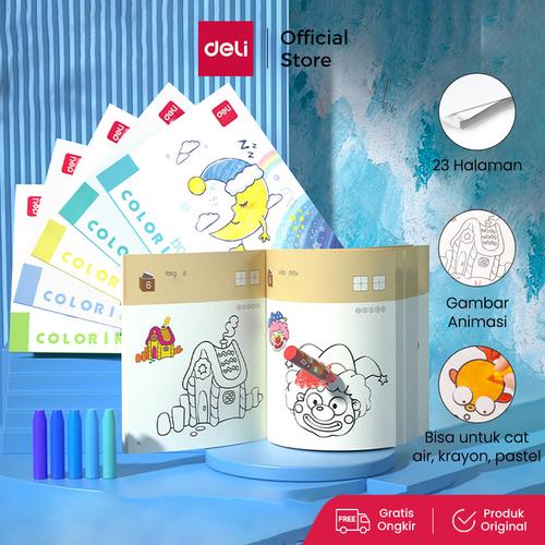 [EZO.7001245] Deli Buku mewarnai cover animasi,kualitas kertas bagus 73353