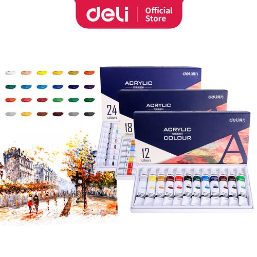 [EZO.7001221] Deli cat akrilik 12 warna, cepat kering dan halus 73856