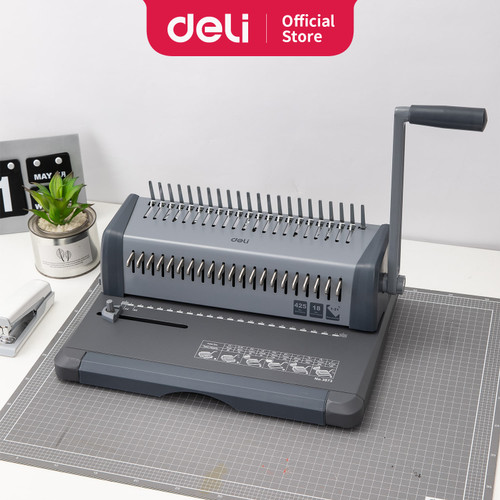 [EZO.7002685] Deli Mesin Binding Sisir 18 lembar berlubang bebas disesuaikan E3873