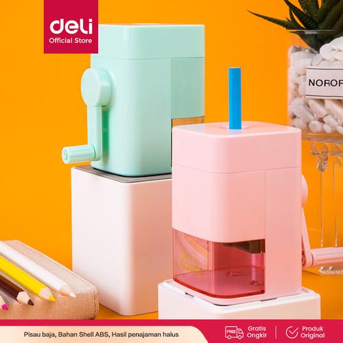 [EZO.7001250] Deli Auto-feed Rautan Pensil Putar φ8mm Pisau ekstra tajam ER10604