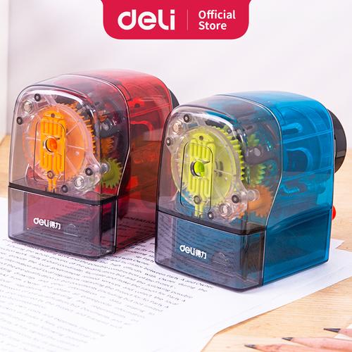 [EZO.7001251] Deli Rautan Putar Pensil Transparan φ8mm Pisau ekstra tajam ER10800
