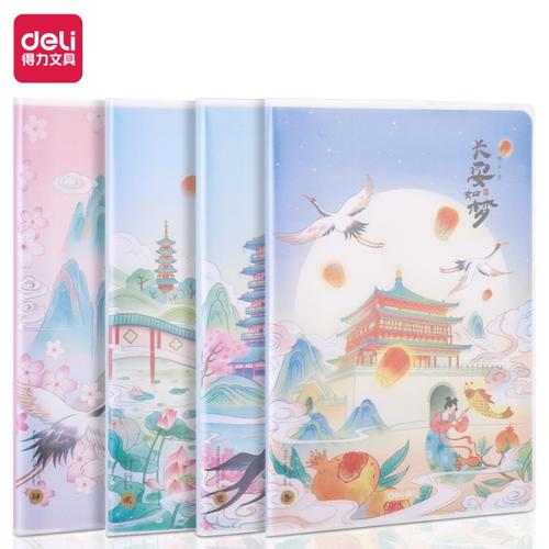 [EZO.7001227] Deli Notebook A5 72 Lembar dengan pinggiran plastik T3272