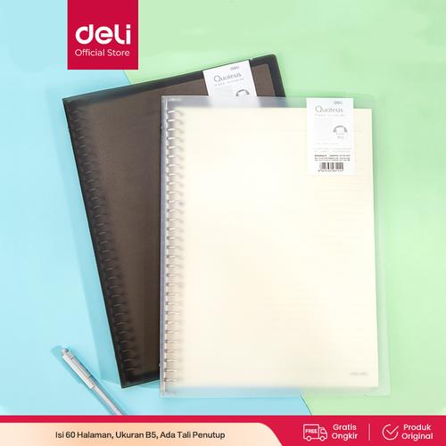 [EZO.7001230] Deli Loose-Leaf Buku Notebook B5 60lembar HB560