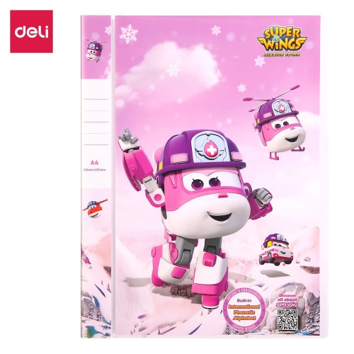[EZO.7001257] Deli Super Wings Display Book 0,6mm , saku 0,03mm A4 2Warna EZ55702