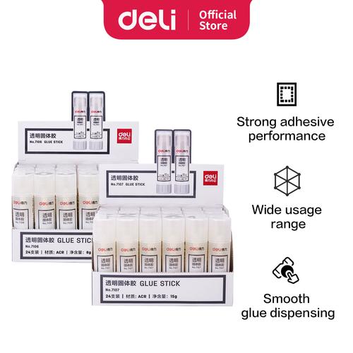 [EZO.7001239] Deli lem bening & kuat 8gr untuk sekolah dan Kantor 7106