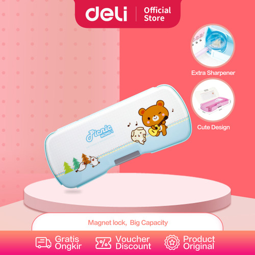 [EZO.7002739] Deli 95608 metel pencil case with sharpener