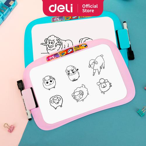 [EZO.7002725] Deli Papan Tulis Super Wings dengan bingkai dua sisi 205*286mm EH50002