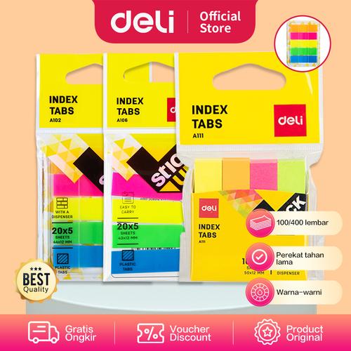 [EZO.7001304] Deli EA10202 sticky Index Tabs