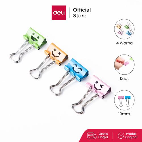 [EZO.7001321] Deli 8487 School Binder Clip/Binder Clip