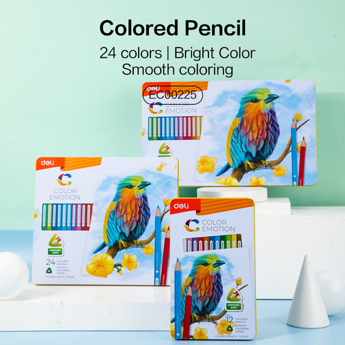 [EZO.7001326] Deli Pensil Warna / Colored Pencil - 24C 24warna/box EC00225