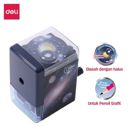 [EZO.7002806] Deli ER10104 Interactive fun Rotary Pencil Sharpener 3C / Rautan