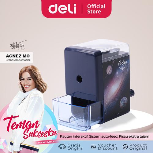 [EZO.7002806] Deli ER10104 Interactive fun Rotary Pencil Sharpener 3C / Rautan