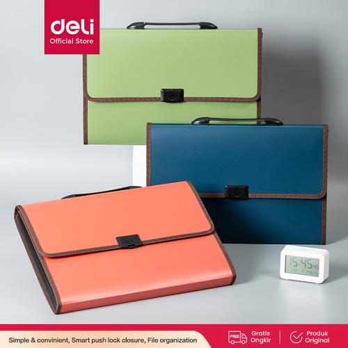 [EZO.7001349] Deli EB40602 Expanding File Snap FC 13P 2C / Expanding File 13 Kantong