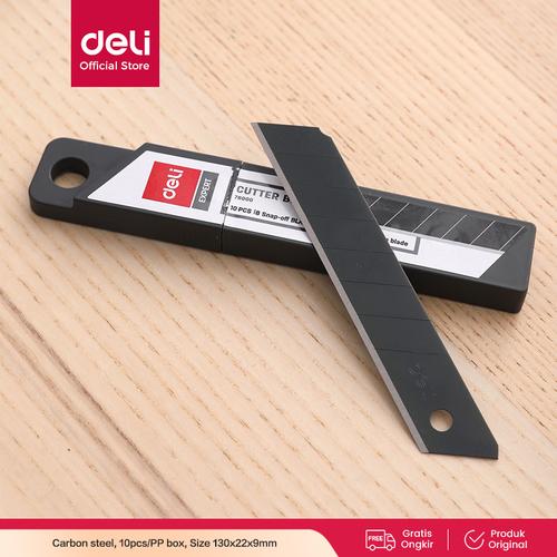 [EZO.7001351] Deli E78000 Cutter Blade / Isi Cutter 1 Box ( 10 Pcs )