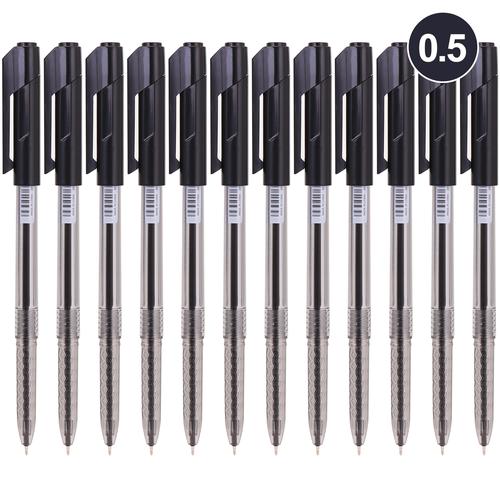 [EZO.7002836] Deli EQ00820 BallPoint Pen / Pulpen 0.5mm Hitam 1 BOX / 12 Pcs