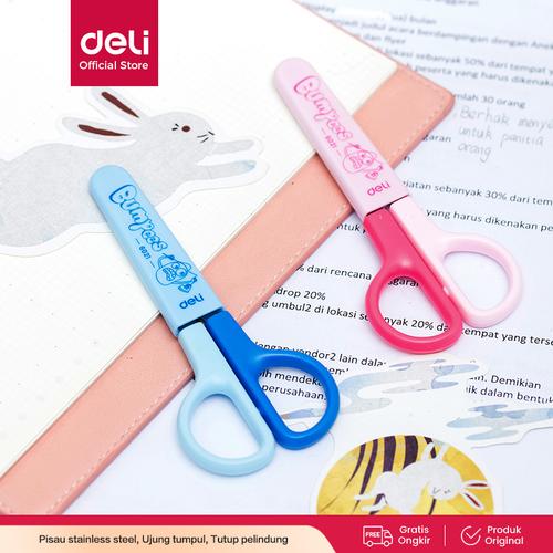 [EZO.7001391] Deli E6021 School Scissors/Gunting-Scissors 121mm w/sleeve