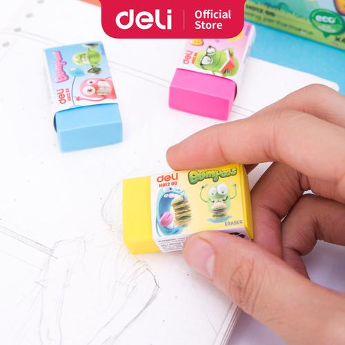 [EZO.7001392] Deli EH01200 Eraser/Penghapus-Bumpees Eraser 40×22×12mm