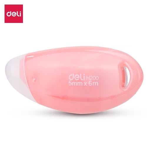 [EZO.7001396] Deli EH20001 Tip X-Film-base Correction Tape w/cap 5mm6m-Hijau