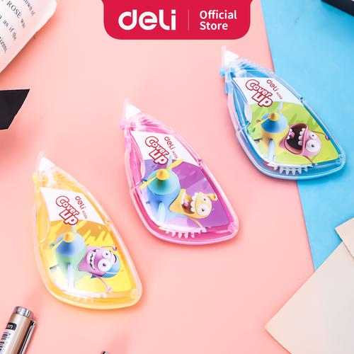 [EZO.7002883] Deli EH20601 Tip X-Film-base Correction Tape 5mm8m-Kuning