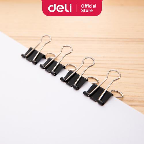 [EZO.7001364] Deli E8565A Office Consumable/Binder Klip-Binder Clips 19 mm